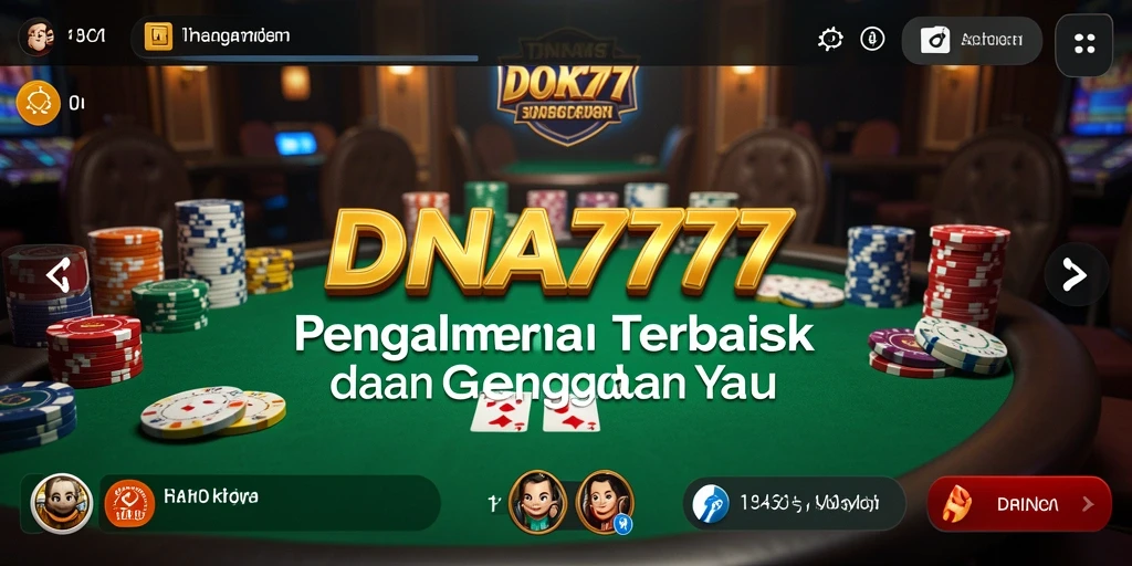 Gameplay Poker seru di DNA777 dengan grafis menarik.
