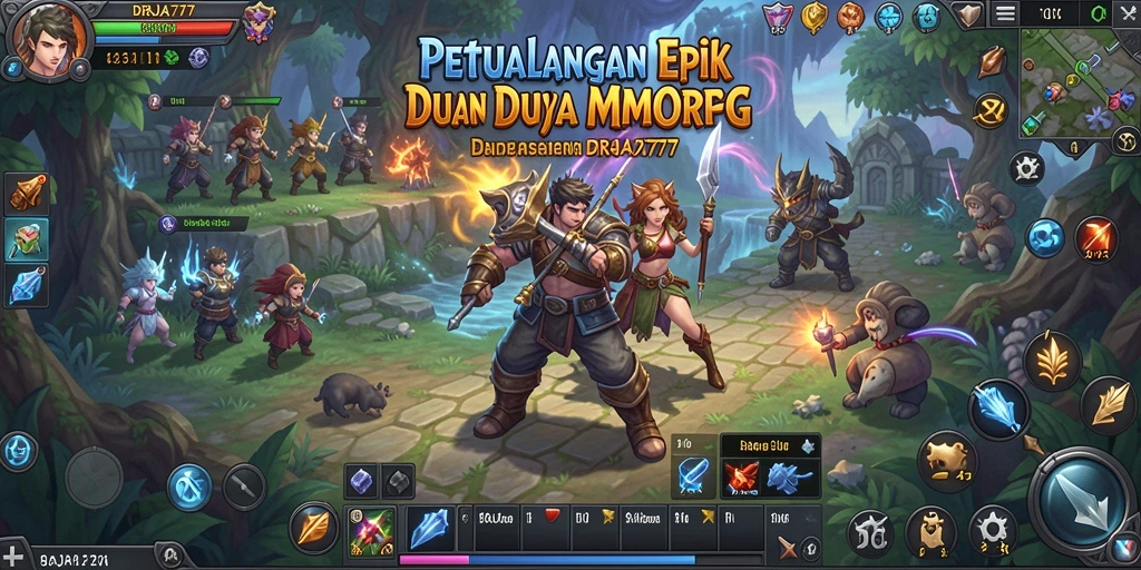 Tampilan gameplay DRAJA777 yang penuh aksi dan strategi.