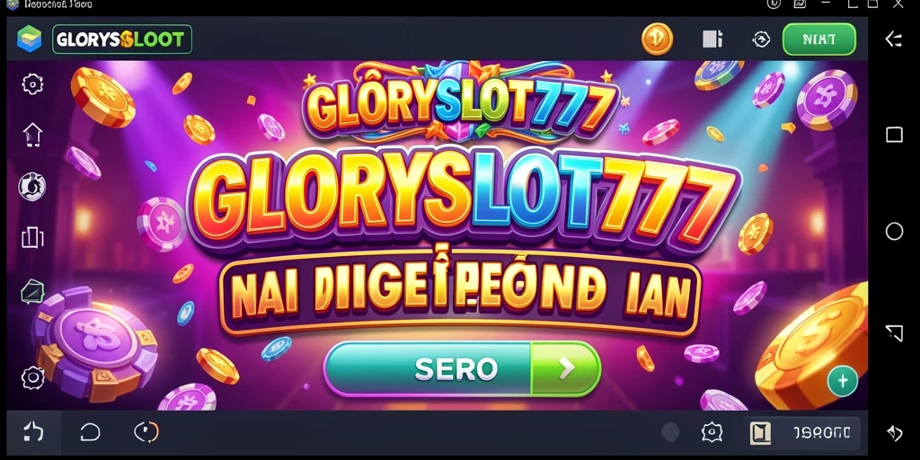 Screenshot gameplay GLORYSLOT777 dengan tampilan menarik dan fitur slot.