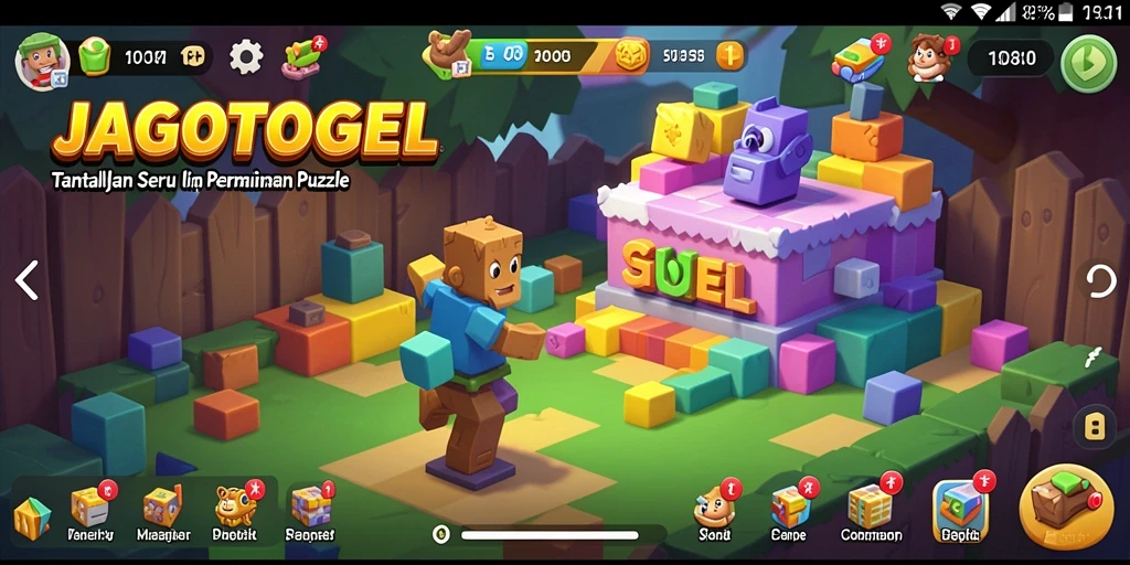 Tampilan gameplay seru dari JAGOTOGEL dalam menyelesaikan teka-teki.