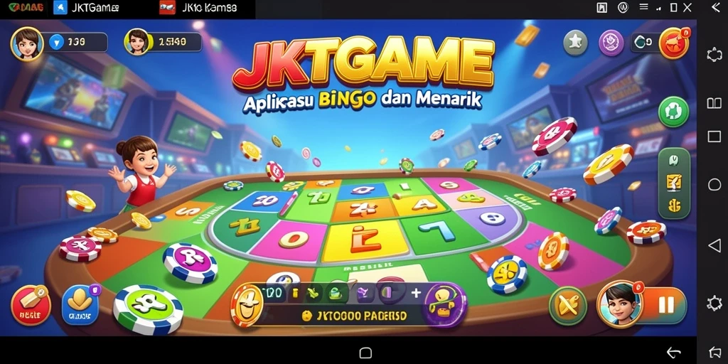 Screenshot utama JKTGAME dengan gameplay Bingo yang seru.