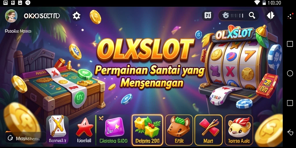 Tampilan menarik dari OLXSLOT yang menunjukkan gameplay santai.