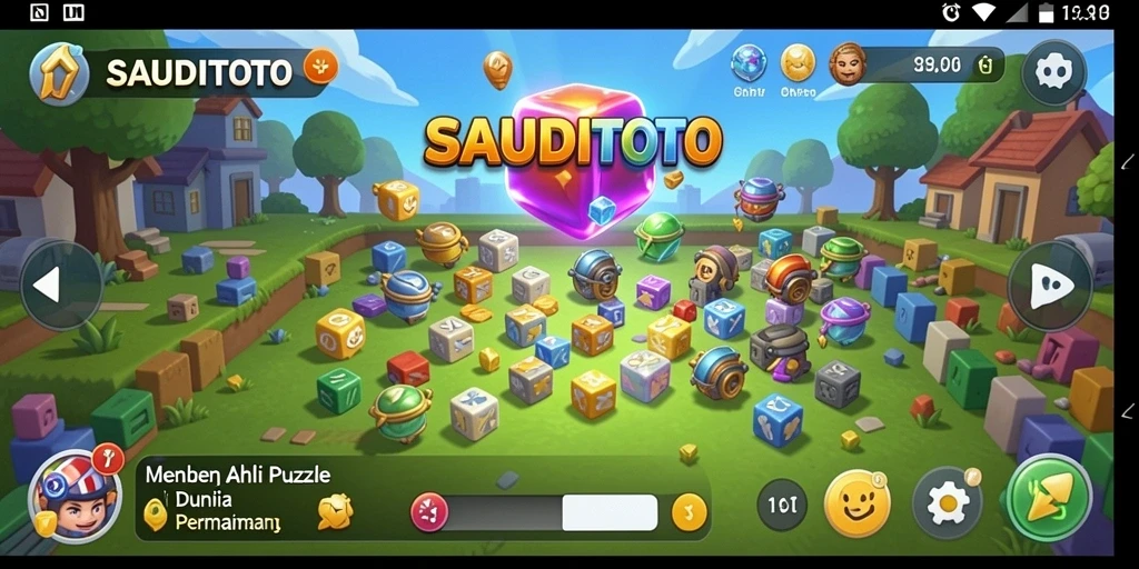 Screenshot gameplay SAUDITOTO yang menarik dan penuh warna.