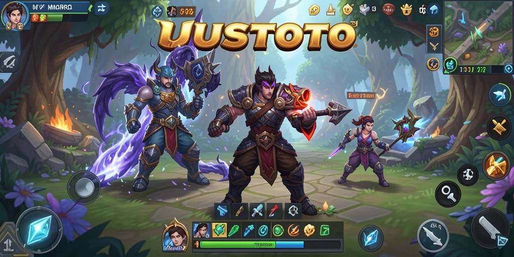 Tampilan gameplay UUSTOTO dengan aksi petualangan MMORPG yang seru.