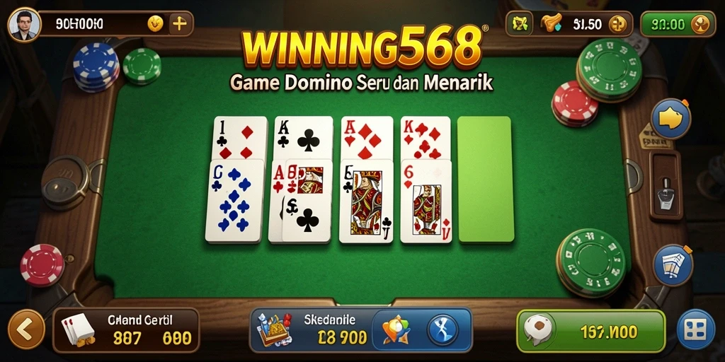 Gameplay domino yang seru dan menantang di WINNING568.